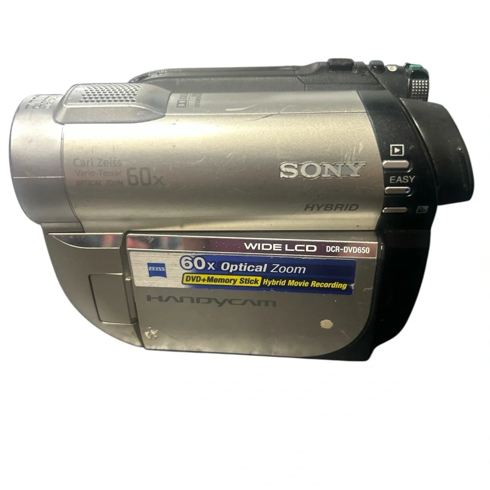 Sony Handycam DCR-DVD650 Hybrid Camcorder - 60x Optical Zoom - FOR PARTS